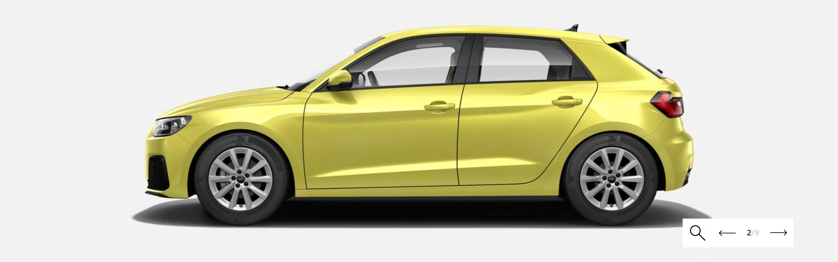Bright Gold Audi A1