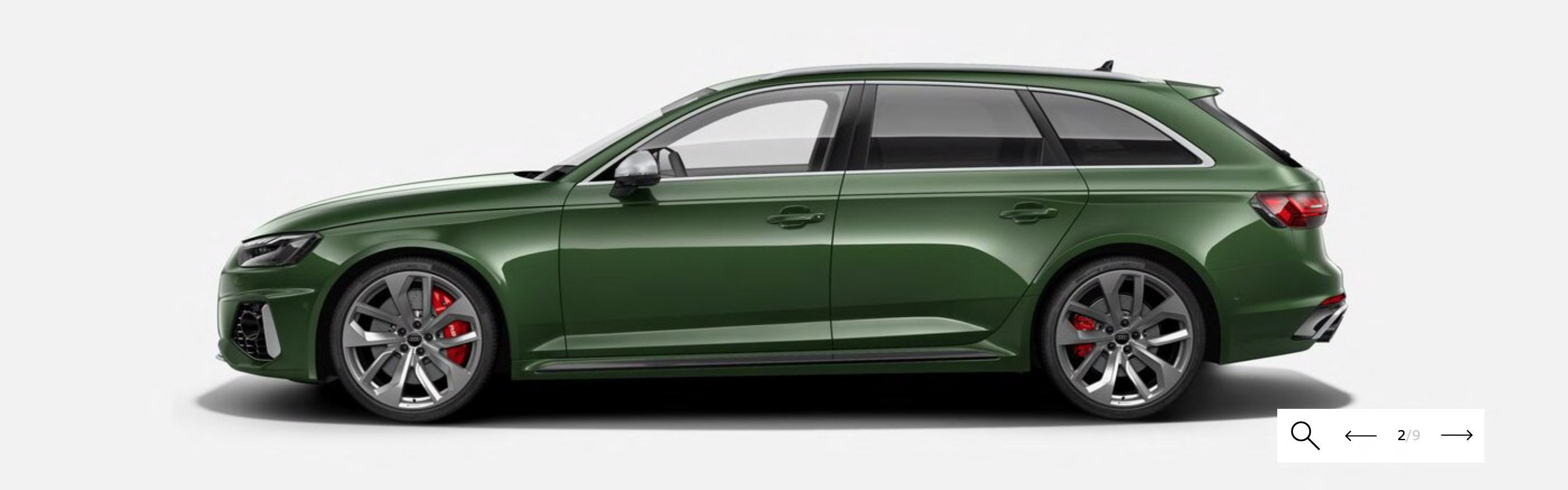 Green Audi RS4 Avant